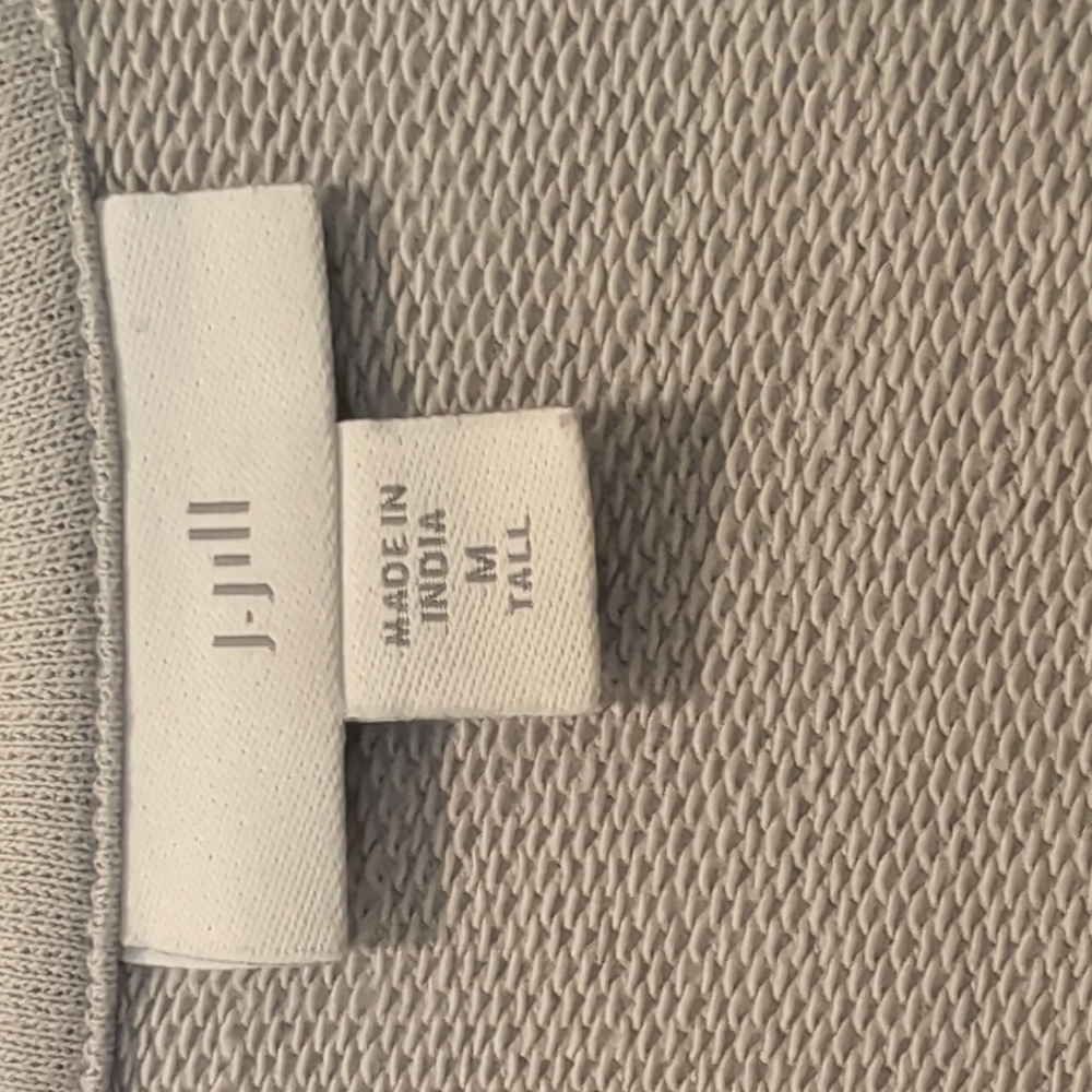 JJill Gray Floral Terry Sweatshirt - Picture 2 of 3
